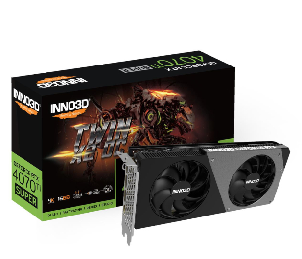 INNO3D GeForce RTX 4070 Ti Super Twin X2 OC 16GB GDDR6X - 1210188 - zdjęcie